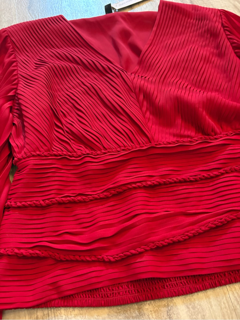 WHBM Red Blouse 12 - Picture 2 of 7